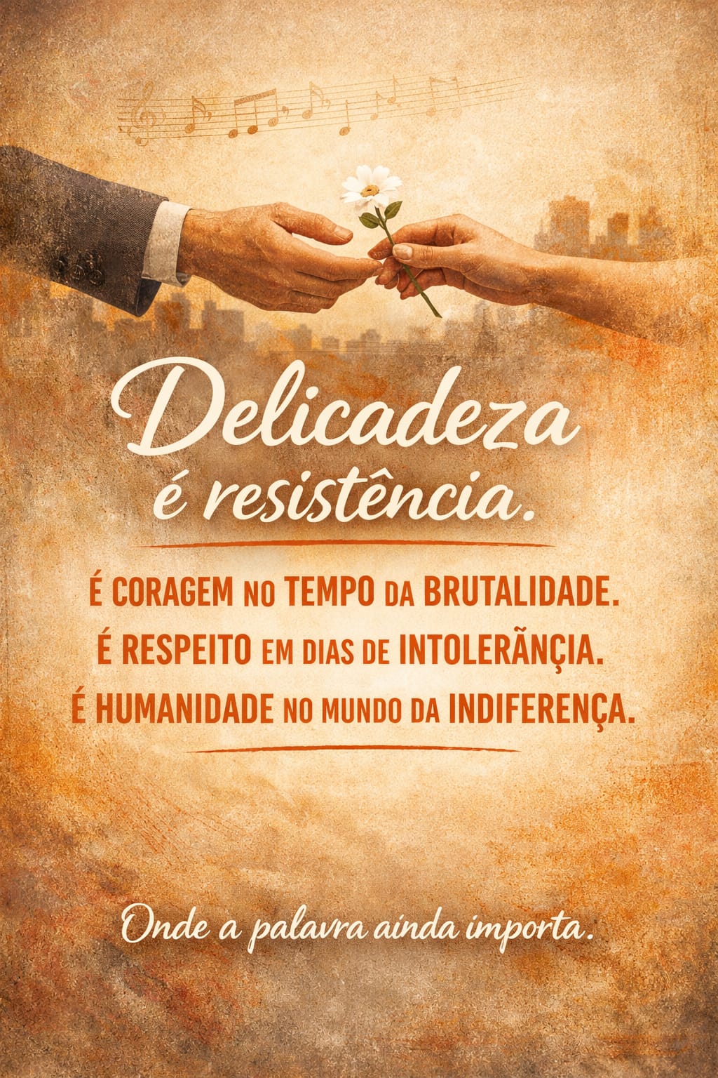 No tempo da delicadeza