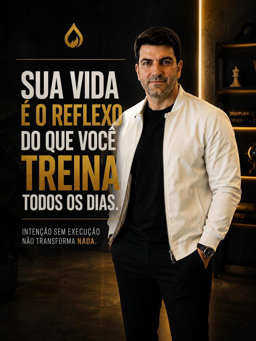 Você não repete o que quer. Você repete o que treina.